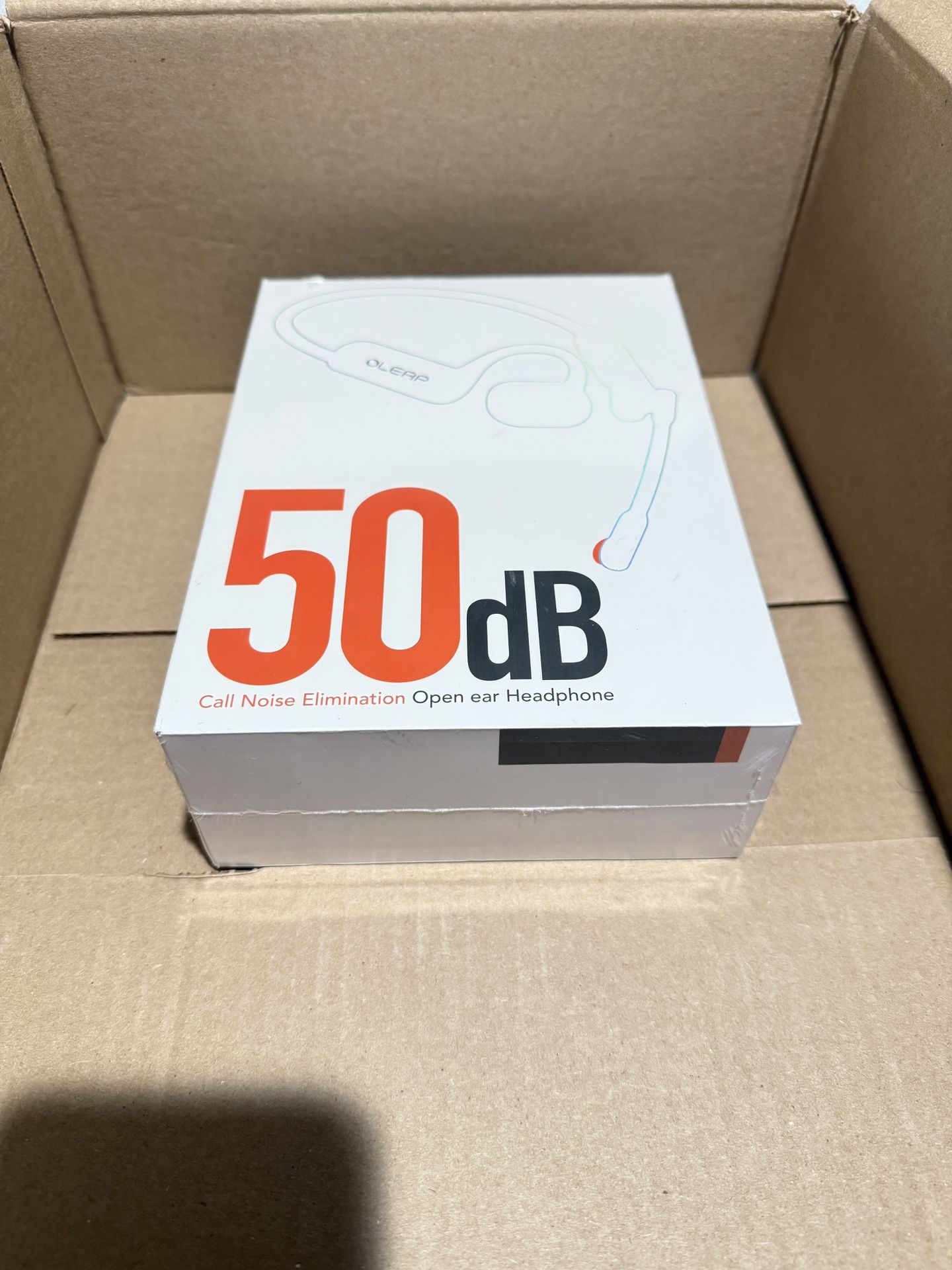 Brand New Oleap Pilot P200b Pro Wireless Headset with Mic for Work, 50dB Noise Cancelling Headphones with AI ENC, Bluetooth 5.3 USB-C Dongle - Wireles