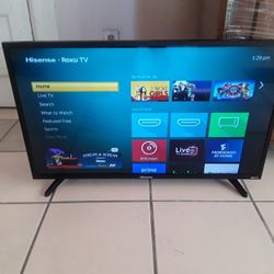 Hisense Roku TV 32" Inch Class 720P HD LED Roku TV Smart 32H4030F1 (Year 2020) Remote Control Included 