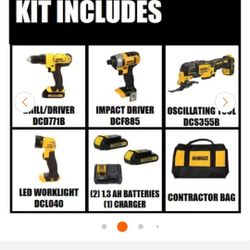 Brand New DeWalt 20v Max XR Set 