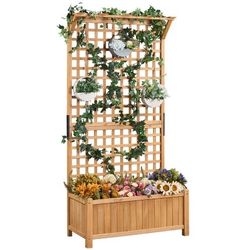 72" H Wood Planter Raised Bed