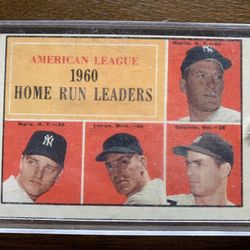 Topps Baseball Card 1960 Home Run Leaders 