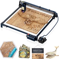  S30 Ultra 33000mW Laser Engraving Machine, Interchangeable Lens Design, Laser Engraver for Wood and Metal with Air Assist M8 Main Board, Engraving Ar