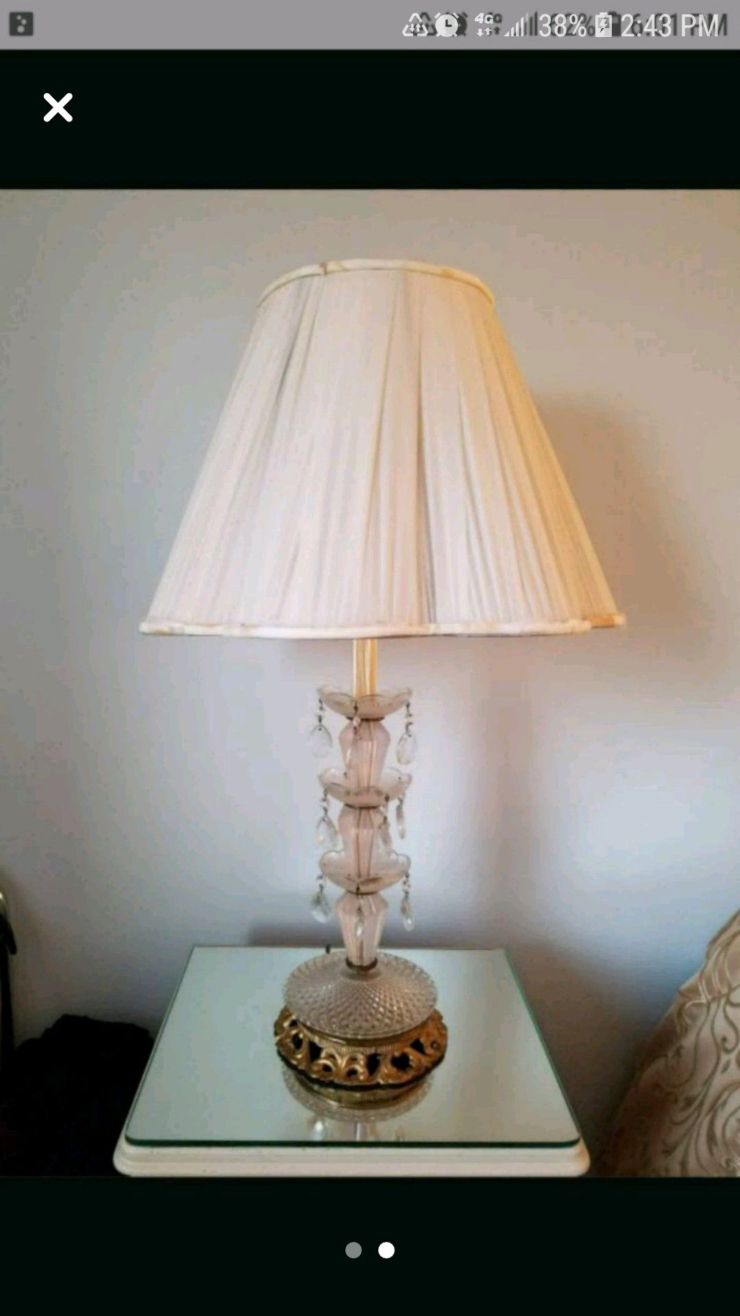 Vintage Crystal Lamps