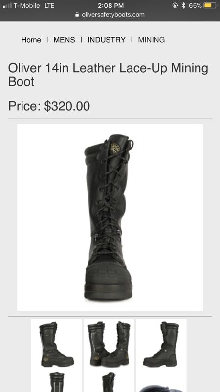 Oliver mining boots deals