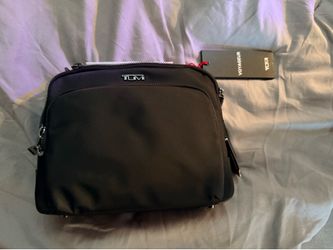 Tumi Voyageur Black Nylon Crossbody Bag