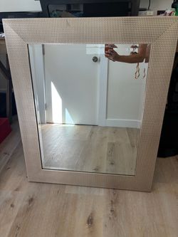 Studded Frame Wall Mirror