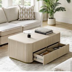 Jadida Modern Lift Top Coffee Table With Storage 