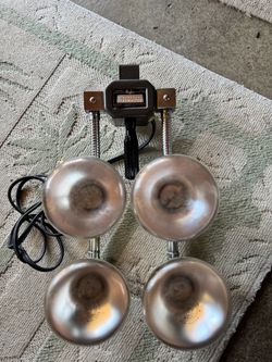 Vintage Mayfair Mini/Versal Flexmaster 4-Light Home Movie / Photography Light Set