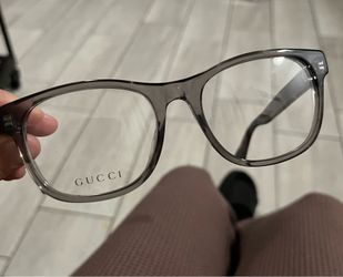 Gucci GG0004O Translucent Grey Eyeglasses