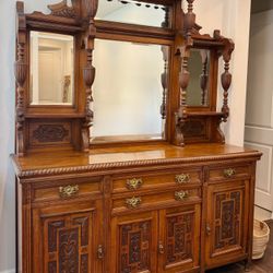 Stunning Antique Mirrored Sideboard