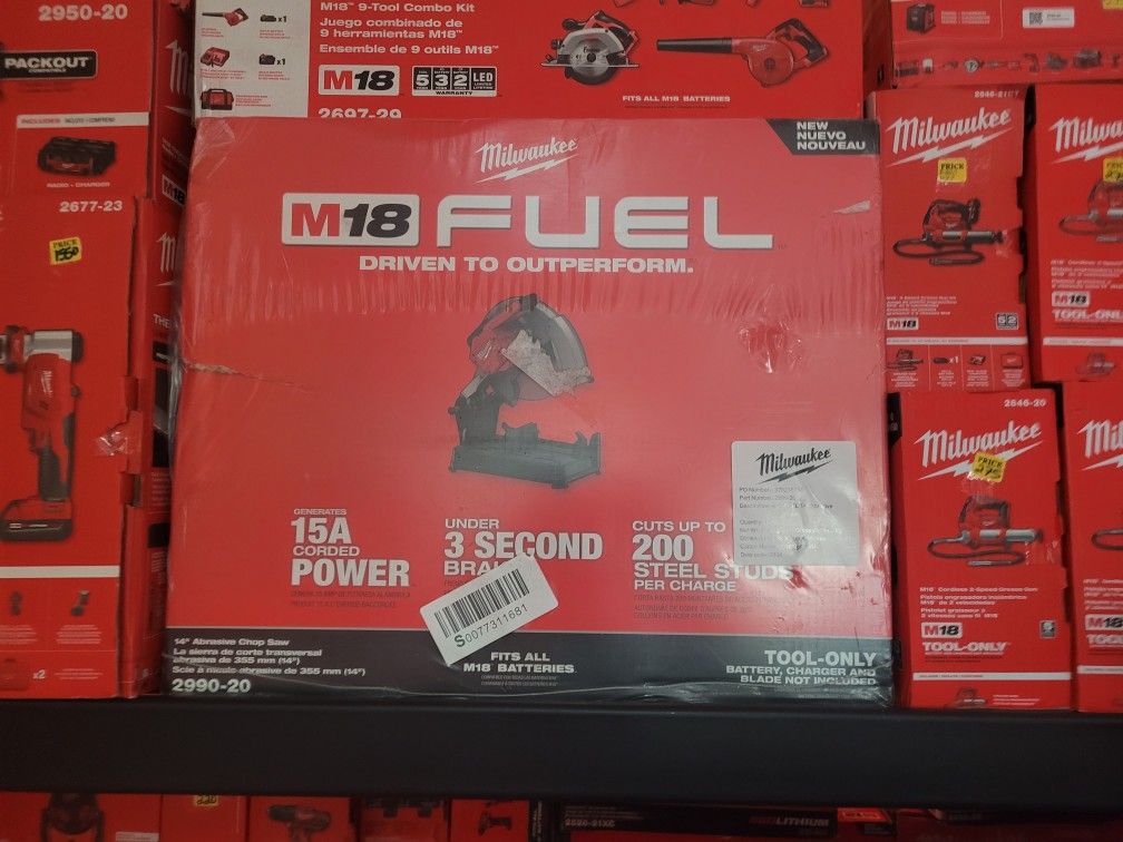 MILWAUKEE M18 FUEL CHOP SAW/METAL SAW