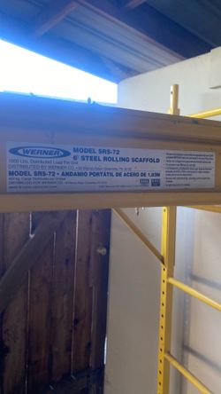 Werner steel rolling scaffold