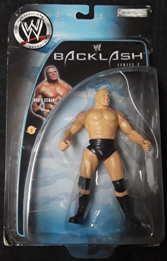 WWE Jakks Pacific BROCK LESNAR Action Figure 2002 RARE NEW Backlash Series 2 BCA