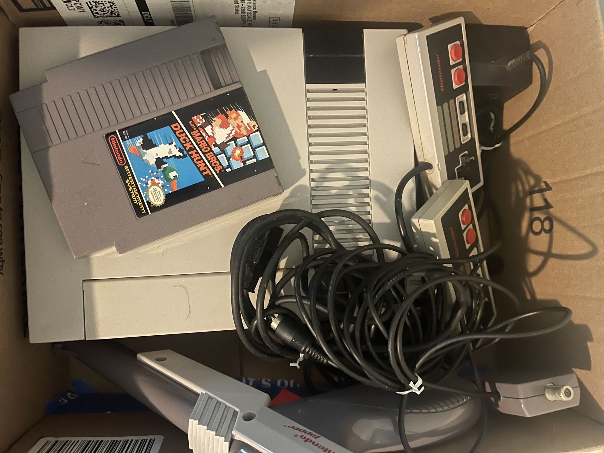 Original NES Nintendo Console System W/ Cables, Controller & Mario Game (Tested)
