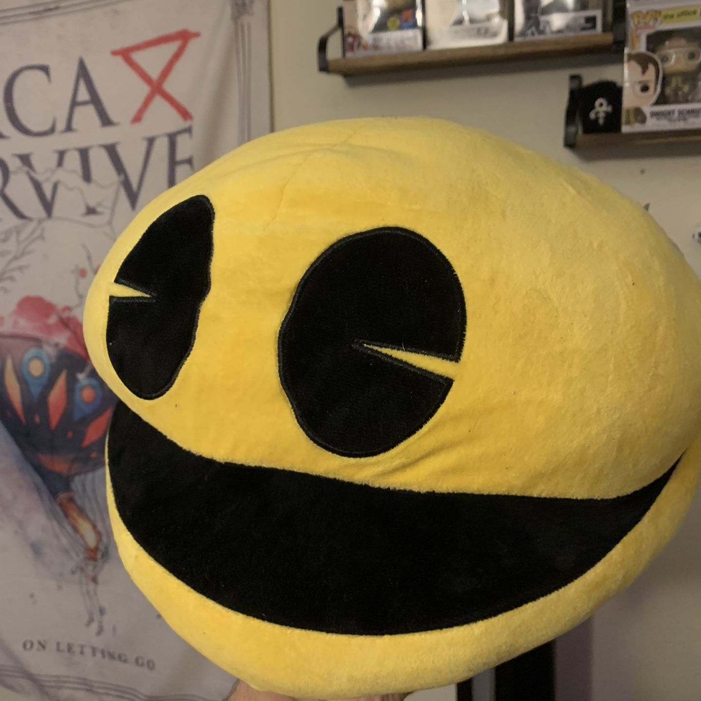 Giant PAC Man Plushie.. Texas Lottery Exclusive