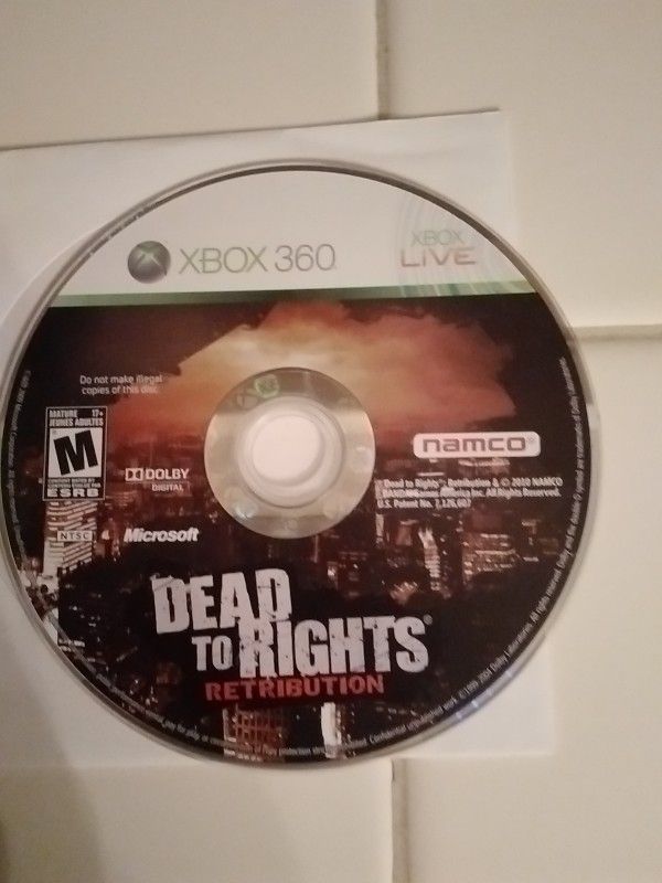 Dead To Rights Retribution CD Only - Xbox 360
