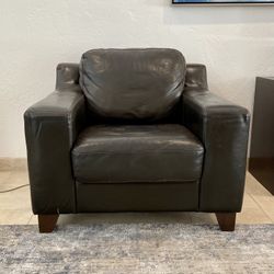 Leather Cigar Armchair 