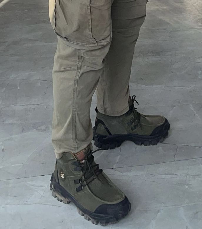 Woodland Men’s olive Green Hiking And Winter boots