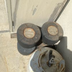 Two 100lb Dumbbells 