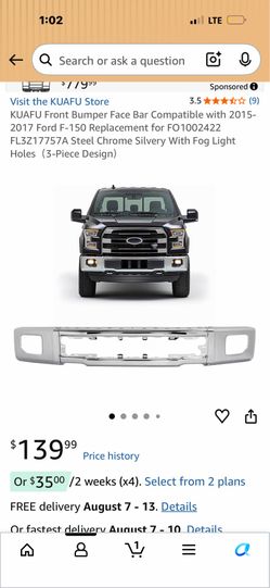 2015 -2017 ford f150 front bumper