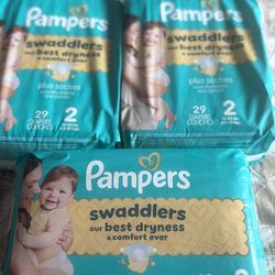 Pampers swaddlers size 2
