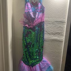 Mermaid Dress for Girls Age 7-9