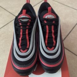The Nike Air Max 97 Size 8.5 Black/University Red  921826 014