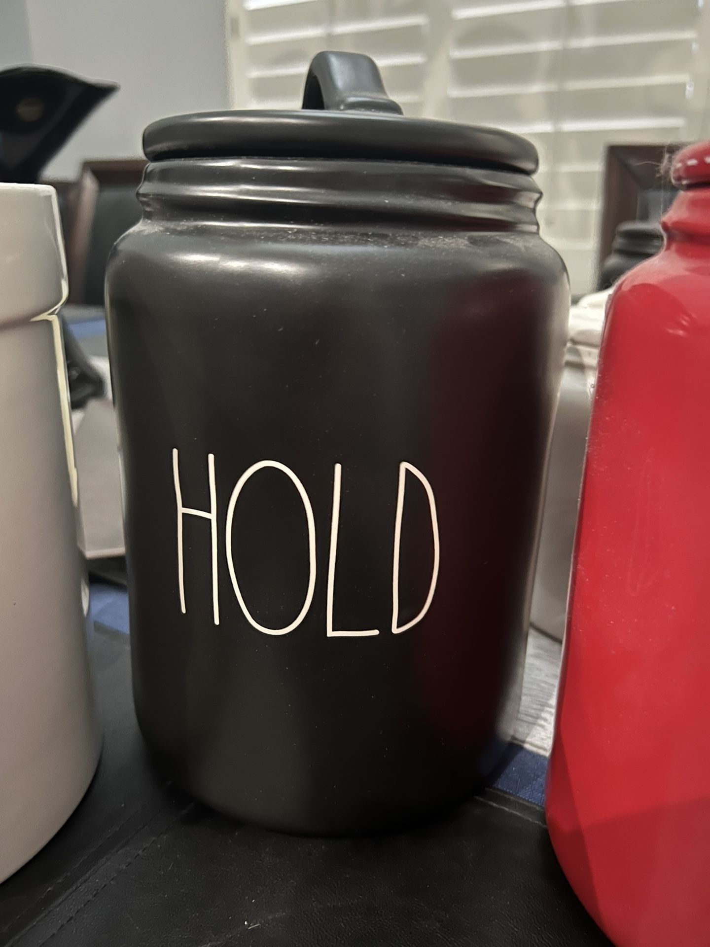 Rae Dunn Canisters And Birdhouse