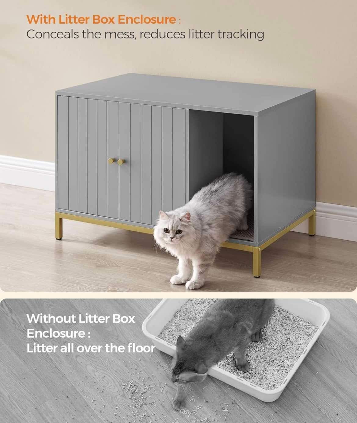 Cat House, Side End Table, 31.5 x 19.7 x 21.7 Inches