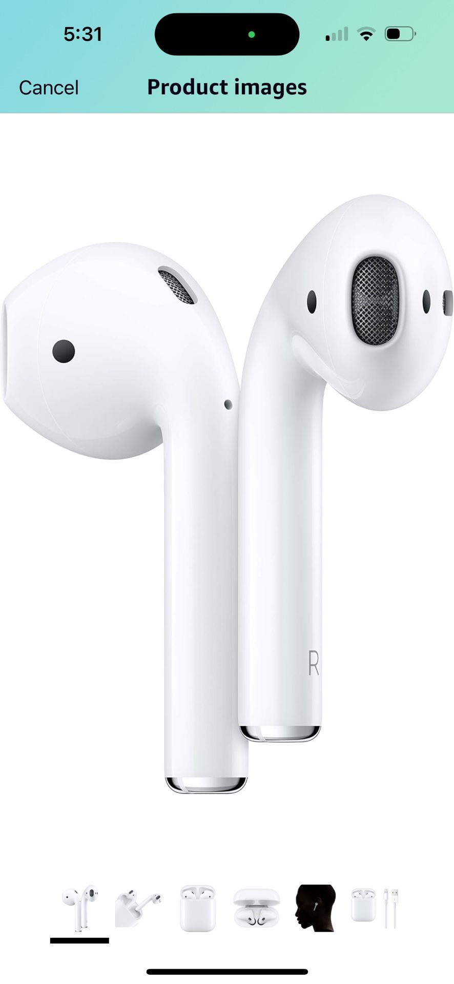 Apple AirPods (2nd Generation) Wireless Ear Buds, Bluetooth Headphones with Lightning Charging Case Included, Over 24 Hours of Battery Life, Effortles