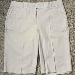 Talbots Women’s Size 10 Light Beige 2 Pocket Cropped Capri Dress Pants Indonesia