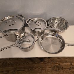 Le Creuset Stainless Steel Cookware Set 9 Pierce 