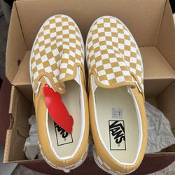 Vans Slip-On Golden Brown, New!!! Size 10.5