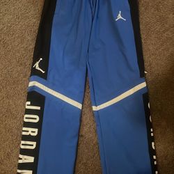 Jordan Track Suit Pants Blue With Black and White Accents