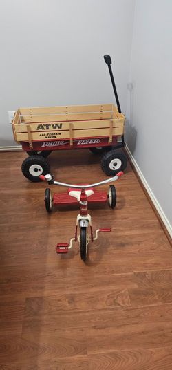All-Terrain Steel & Wood Wagon &  Tricycle