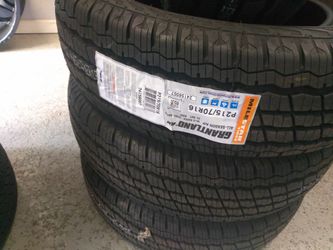 Brand new set of 4 215 70 16 Mile star tires
