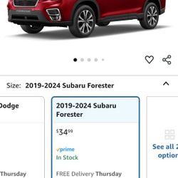 Window Visors Rain Guards for 2019-2024 Subaru Forester