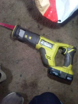 Ryobi PCL515 18V Cordless Reciprocating Saw Battery included!