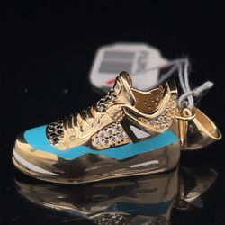 14KT Yellow Gold Diamond Jordan Shoe Pendant 6.80g 184676/6