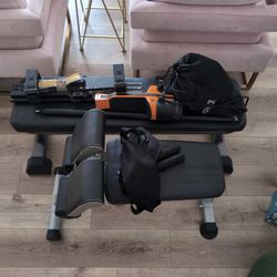 Max Pro Elite Bundle Full Body Exercise Machine And  Hyperextension Bench 