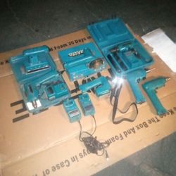 Makita 4-drills 1-jigsaw 1-circular Saw