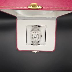 Moissanite Full Bustdown Iced Out Watch 