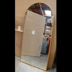 39 X 79 Gold Arch Standing Mirror