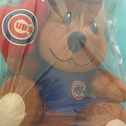 Vintage 10” Chicago Cubs Bear Plush