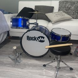 RockJam 3-Piece Junior Drum Set