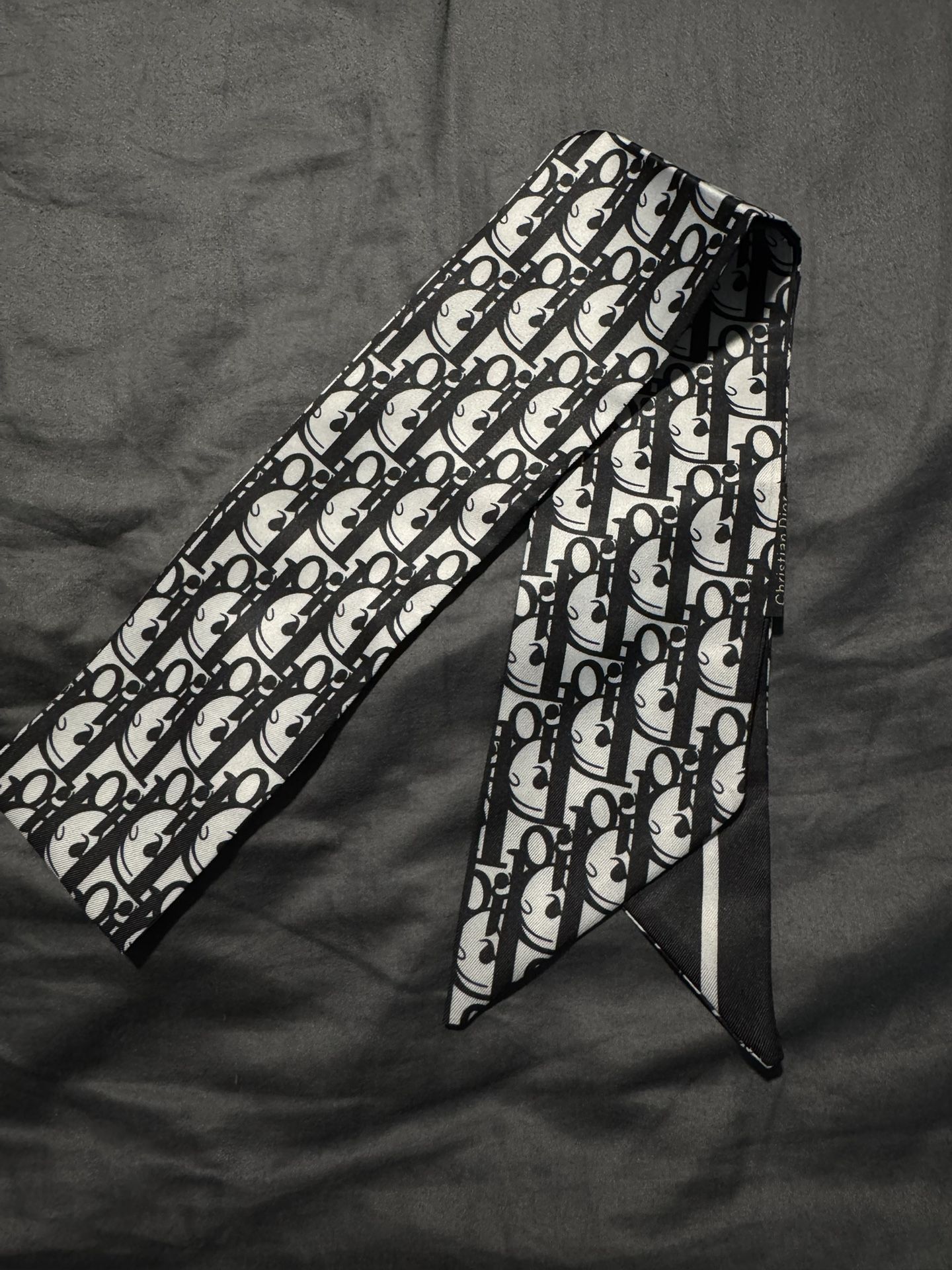 Dior Scarf Black White Color