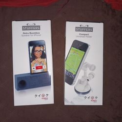 NEW SPEAKER FOR IPHONE AND CELLPHONE HOLDER $8 EACH