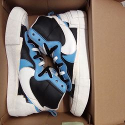 Nike Blazer Mid x Sacai Black Blue Size 10.5 BV0072-001