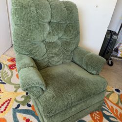 Green Cushioned Arm Chair 