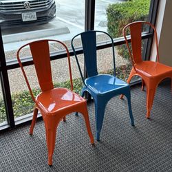 Colorful Metal Chairs